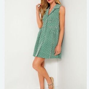 NWT Greenbriar Eyelet Sleeveless Noelle Shirt Dress